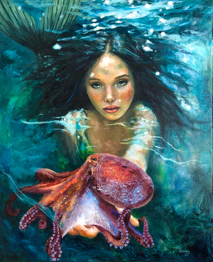 A Glimpse Beyond - Original Oil Painting (Tray Frame Customisable)
