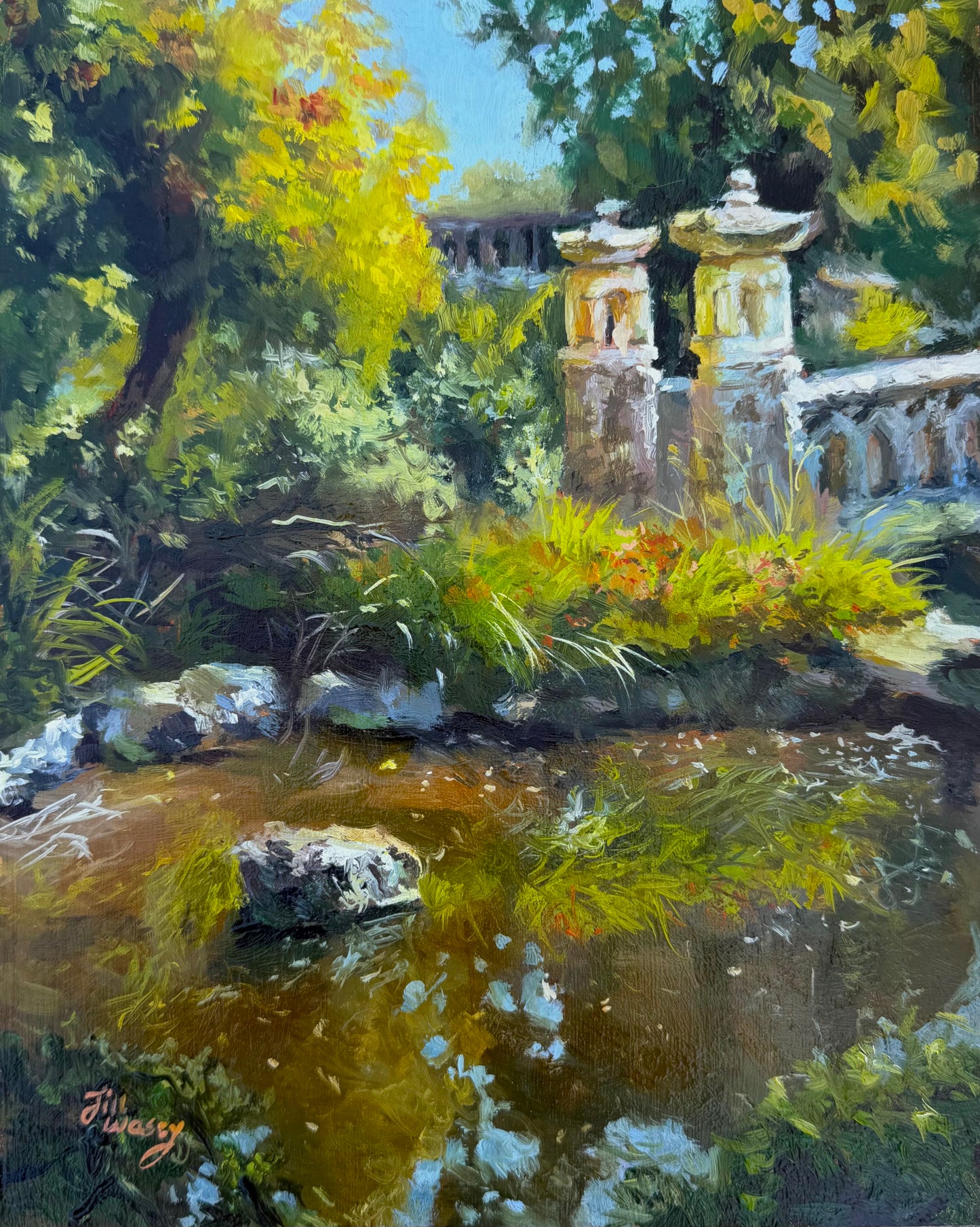 A Bridge To My Dreams Original Oil (en plein air)