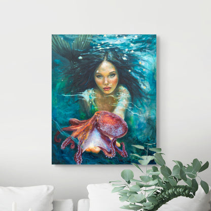 A Glimpse Beyond - Original Oil Painting (Tray Frame Customisable)