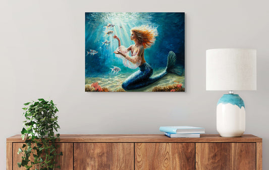 Fragile Threads of Life - Original Oil Painting (Tray Frame Customisable)